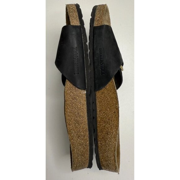 Birkenstock Madrid Big Buckle Black Leather Slide Sandals Size 41 - Picture 8 of 11